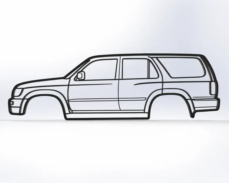 Tranh treo tường 2D Toyota 4Runner Gen 3 - Image 1