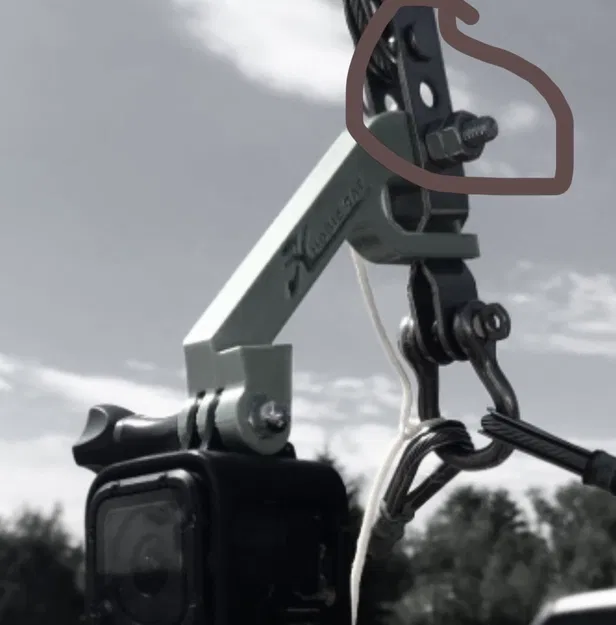 Ngàm gắn GoPro cho Hobie Bridle – Bản Hilton Head - Image 2