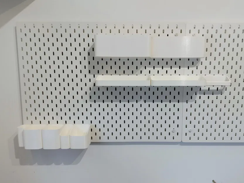 Bộ IKEA SKÅDIS Ultimate: Bin, Tray & Hanger (29 món) - Image 6