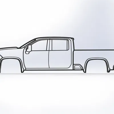 Tranh Treo Tường 2D Chevrolet Silverado