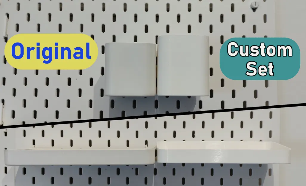 Bộ IKEA SKÅDIS Ultimate: Bin, Tray & Hanger (29 món) - Image 8