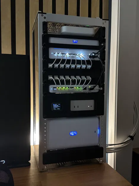 Kệ gắn rack 10 inch 1U cho UniFi UNAS 2 (Rack Mount Shelf) - Image 3