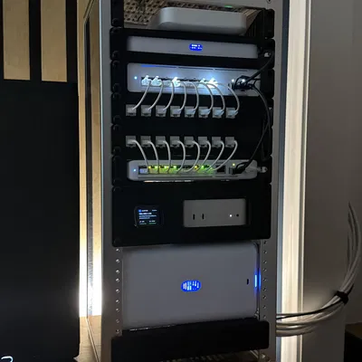 Kệ gắn rack 10 inch 1U cho UniFi UNAS 2 (Rack Mount Shelf)