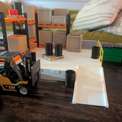 Gói Mega Thùng Pallet Tỉ Lệ 1:32 – Pallet Liền Khối, Nắp Mở & Nắp Kín