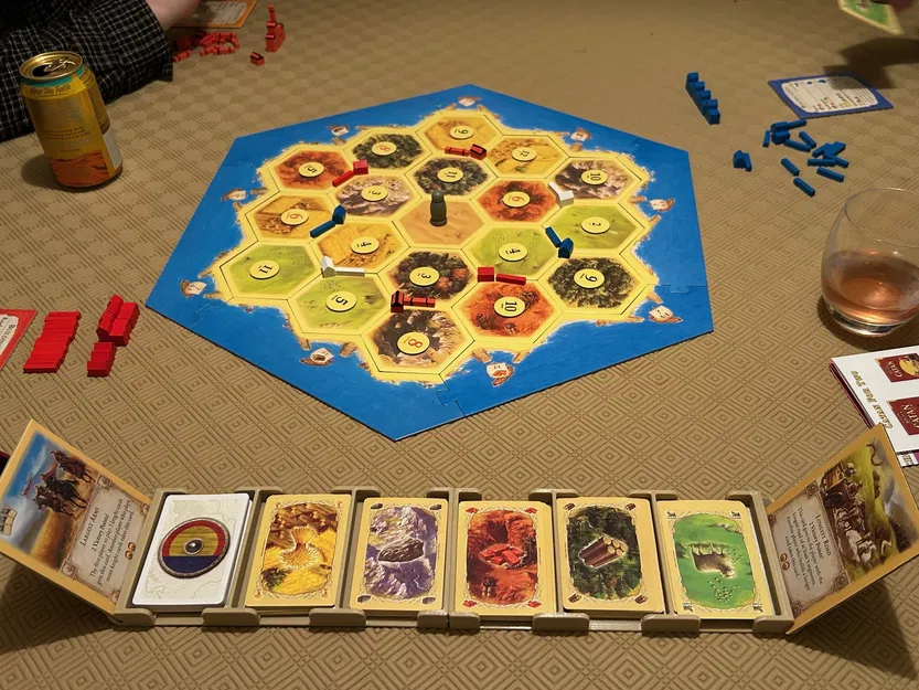 Khay giữ thẻ Catan (gọn, low profile) – Catan Card Holder (compact) - Image 2