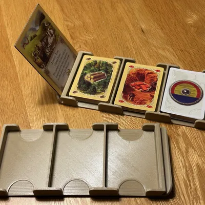 Khay giữ thẻ Catan (gọn, low profile) – Catan Card Holder (compact)
