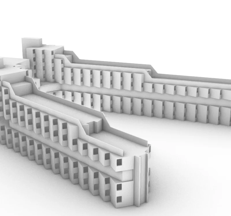 Andrew Melville Hall of Residence James Stirling 1:500