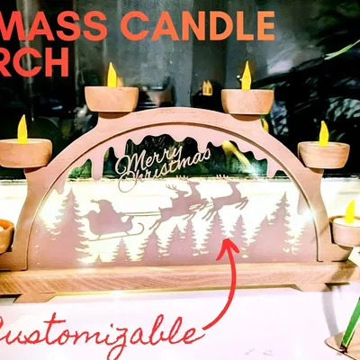 Vòm Nến Giáng Sinh (Schwibbogen) – Christmas Candle Arch