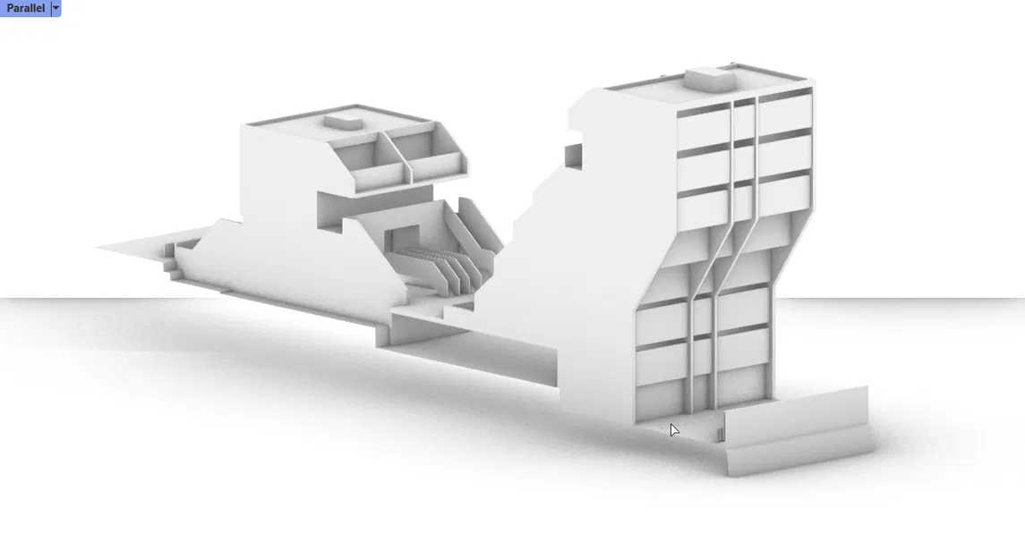 Mặt cắt Alexandra Road Estate London UK tỉ lệ 1:250 - Image 2