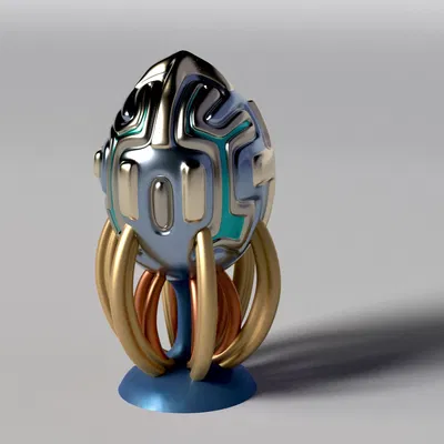 Fusion Reactor – Điêu khắc máy phát năng lượng sci‑fi