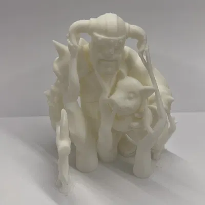 Clash of Clans: Barbarian King cầm rìu (ôm heo)