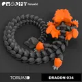 Rồng Khớp Nối Articulated Dragon 035 - Print in place - No supports - 3MF - STL - Thumbnail 4