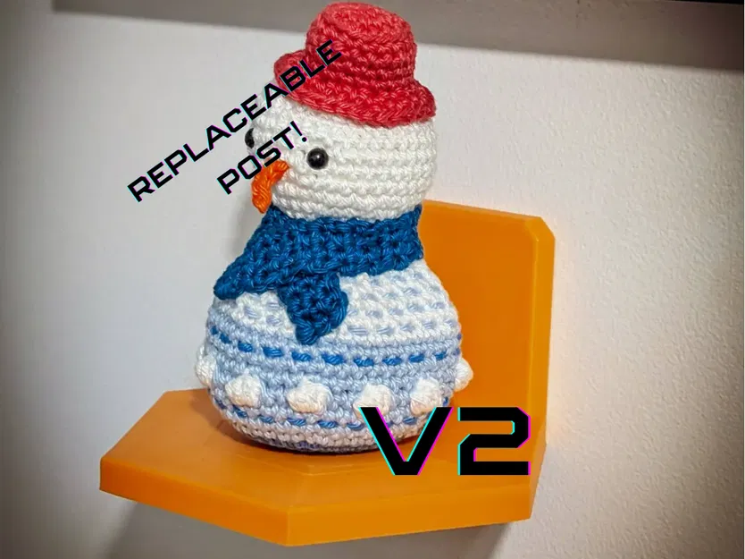 “Ami-Perch” – Kệ treo trưng amigurumi không hư tường [Version 2] - Image 1