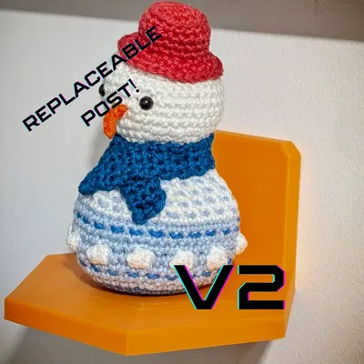 “Ami-Perch” – Kệ treo trưng amigurumi không hư tường [Version 2]