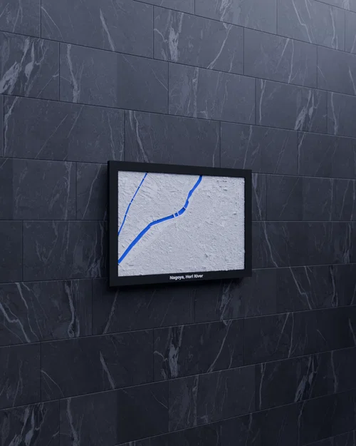 Nagoya, sông Hori, Nhật Bản - Mô hình thu nhỏ 3D - Image 4