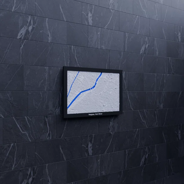 Nagoya, sông Hori, Nhật Bản - Mô hình thu nhỏ 3D - Image 6