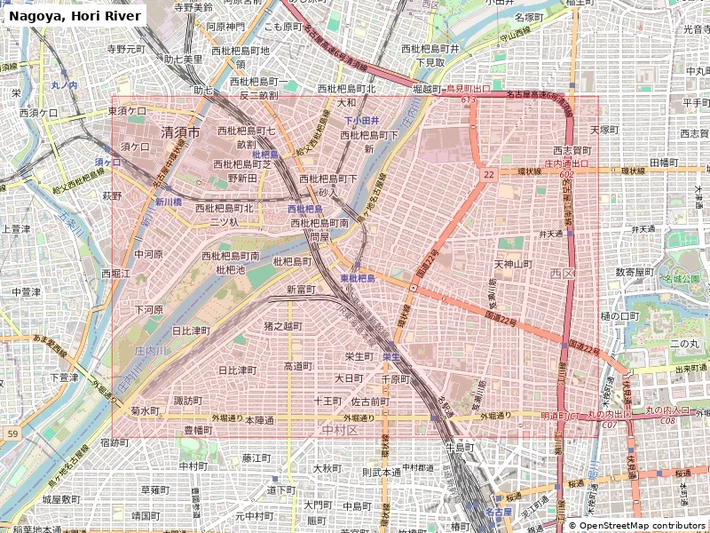 Nagoya, sông Hori, Nhật Bản - Mô hình thu nhỏ 3D - Image 8