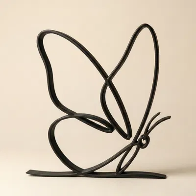 Bươm Bướm Tối Giản – Decor Line Art Hiện Đại