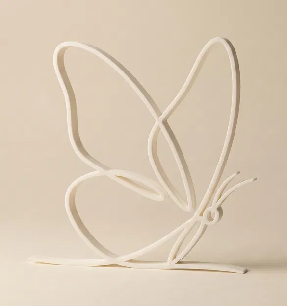 Bươm Bướm Tối Giản – Decor Line Art Hiện Đại - Image 2