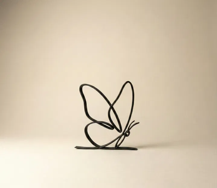 Bươm Bướm Tối Giản – Decor Line Art Hiện Đại - Image 3