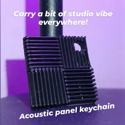 Móc khóa tấm tiêu âm – mang theo chút vibe phòng thu mọi lúc mọi nơi!