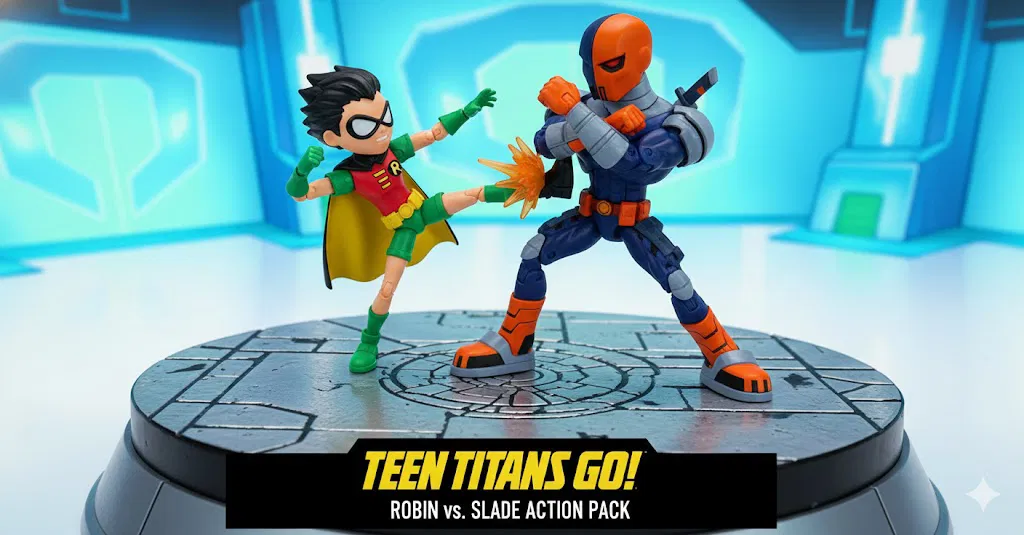 Robin vs Slade (Teen Titans) - Mô hình hành động - Image 2
