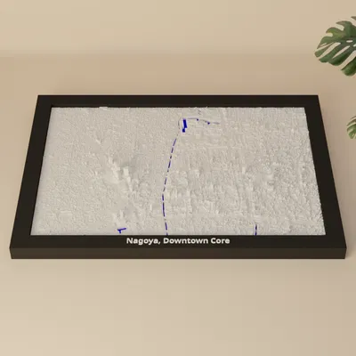 Nagoya, Downtown Core, Nhật Bản - Mô hình 3D Miniature