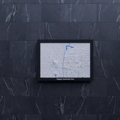 Nagoya, Downtown Core, Nhật Bản - Mô hình 3D Miniature