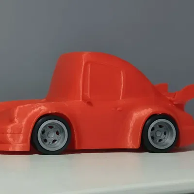 Mini Tooned Porsche – Mẫu 3D xe Porsche kiểu hoạt hình