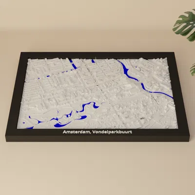 Amsterdam, Vondelparkbuurt, Netherlands - 3D Miniature