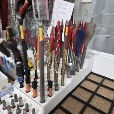 Khay lưu trữ Hex Bit Gridfinity dạng sâu cho bit dài