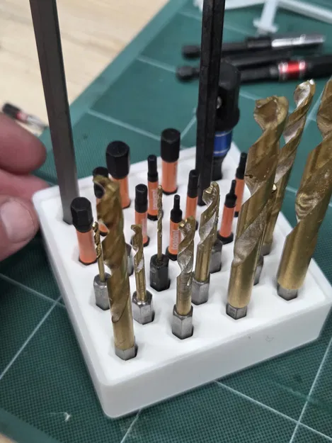 Khay lưu trữ Hex Bit Gridfinity dạng sâu cho bit dài - Image 5