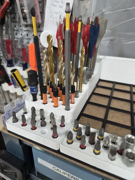 Khay lưu trữ Hex Bit Gridfinity dạng sâu cho bit dài - Image 10