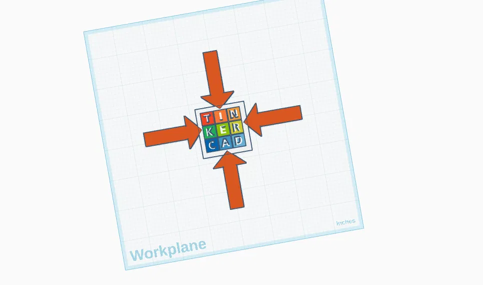 Logo Tinkercad kèm mũi tên - Image 1