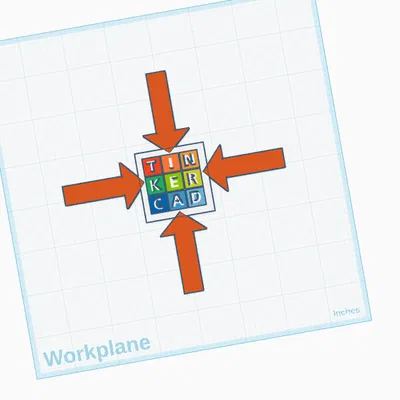 Logo Tinkercad kèm mũi tên