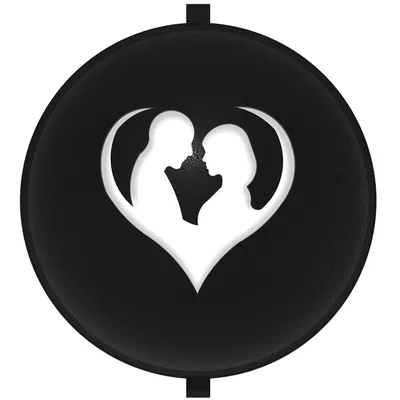 Golf - Stencil bóng golf dạng insert Valentine: Cặp đôi trong trái tim