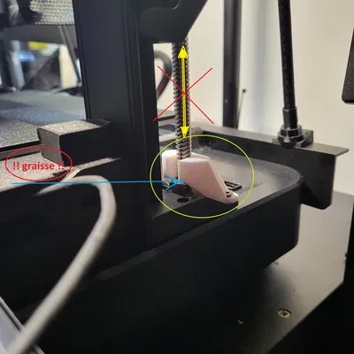 Ender 3 V3 KE/SE - Chi tiết gia cường khóa ty trục Z