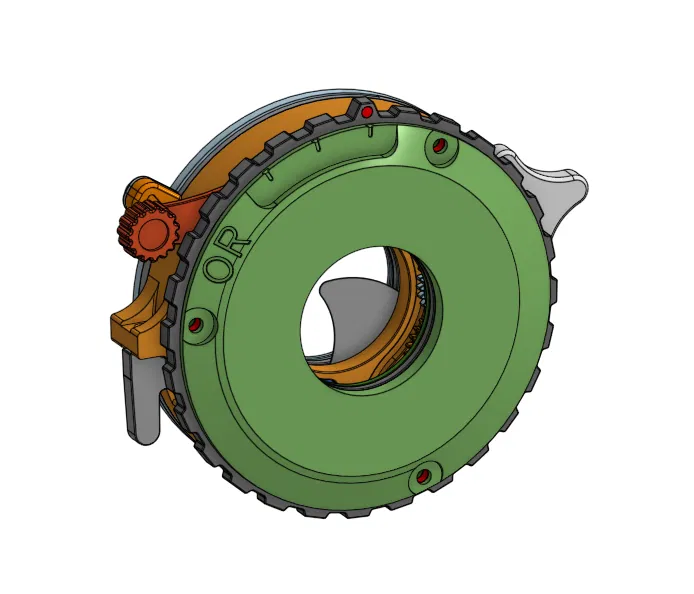 O.R. shutter / leaf shutter / shutter printable (màn trập lá in 3D) - Image 1