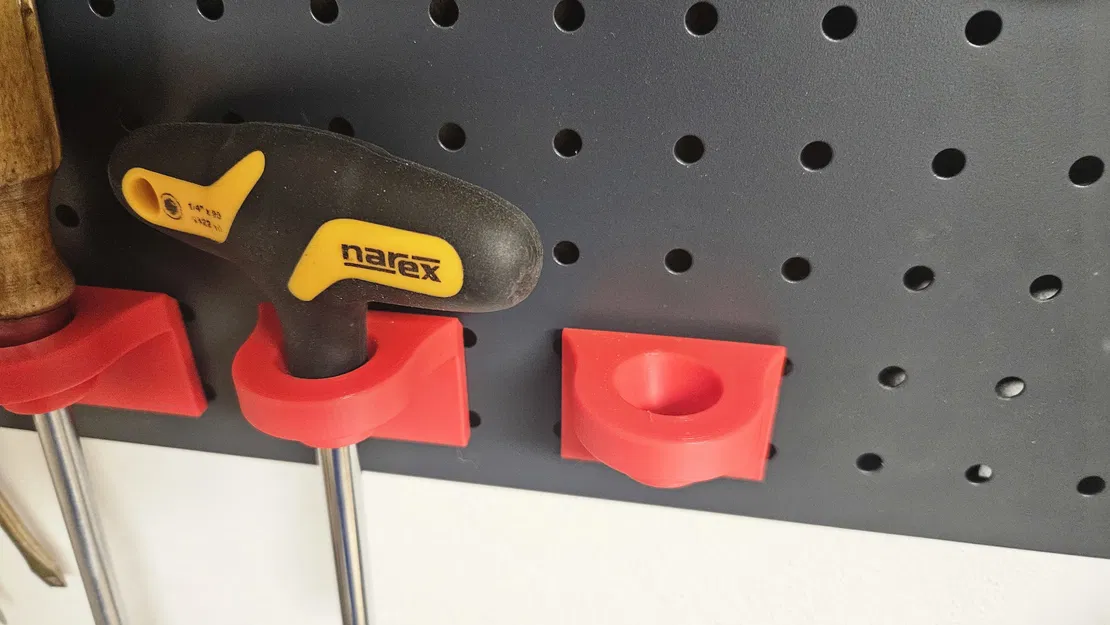 Holder tua vít cho pegboard (Pegboard screwdriver holder) - Image 2