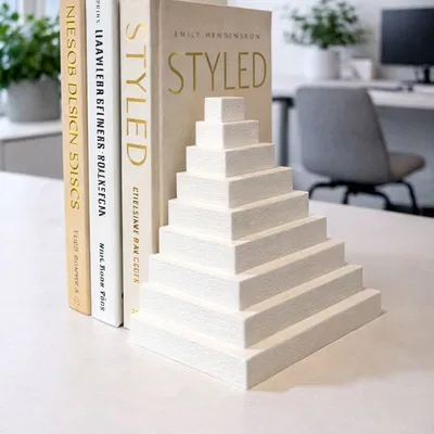 Chặn Sách Hình Kim Tự Tháp Cổ – Trang Trí Kệ Sách (Pyramid Bookstand)