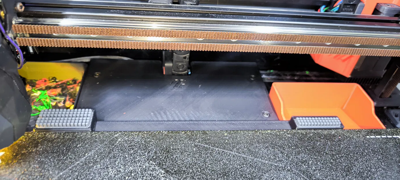 Voron bedpan tích hợp miếng chà silicone cho double nozzle - Image 2