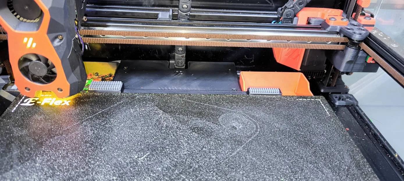 Voron bedpan tích hợp miếng chà silicone cho double nozzle - Image 3