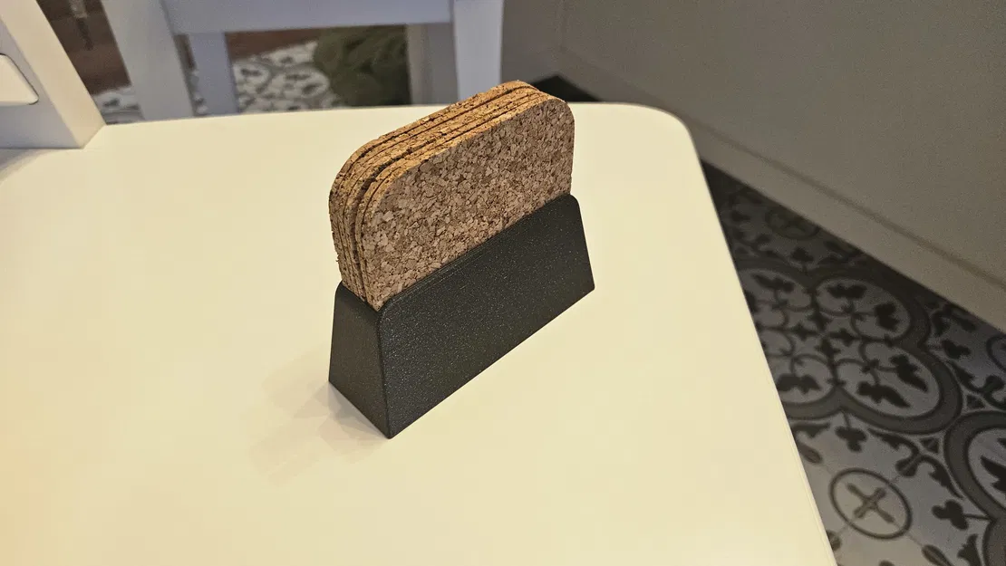 Khay đựng lót ly bằng cork (Cork coaster holder) - Image 2