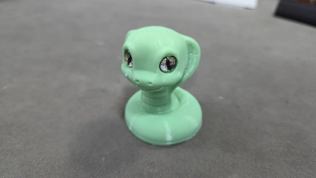 Rắn hổ mang dễ thương – tương thích mắt thủy tinh 6mm + 8mm - Image 2