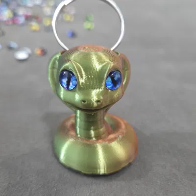 Rắn hổ mang dễ thương – tương thích mắt thủy tinh 6mm + 8mm