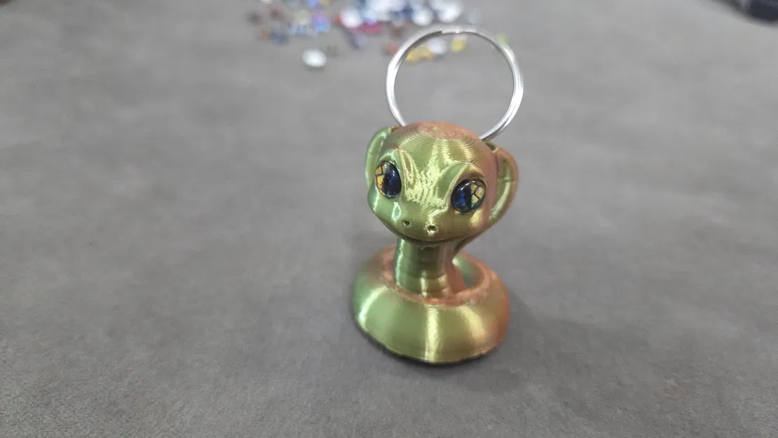 Rắn hổ mang dễ thương – tương thích mắt thủy tinh 6mm + 8mm - Image 4