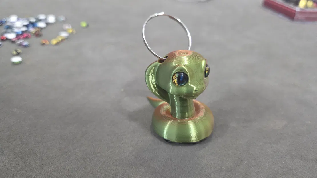 Rắn hổ mang dễ thương – tương thích mắt thủy tinh 6mm + 8mm - Image 5