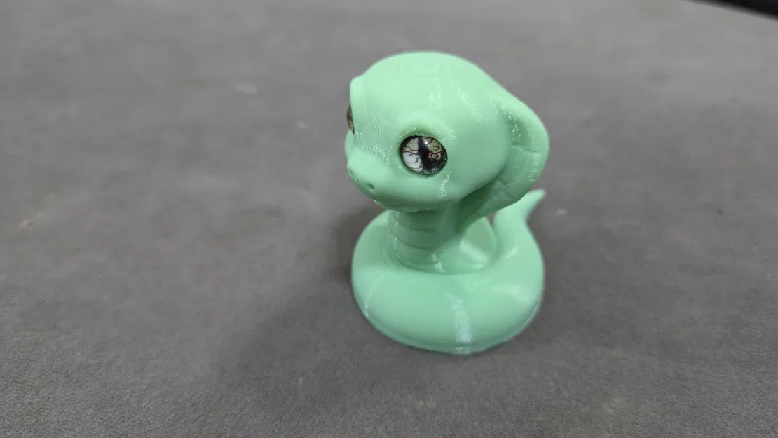 Rắn hổ mang dễ thương – tương thích mắt thủy tinh 6mm + 8mm - Image 6