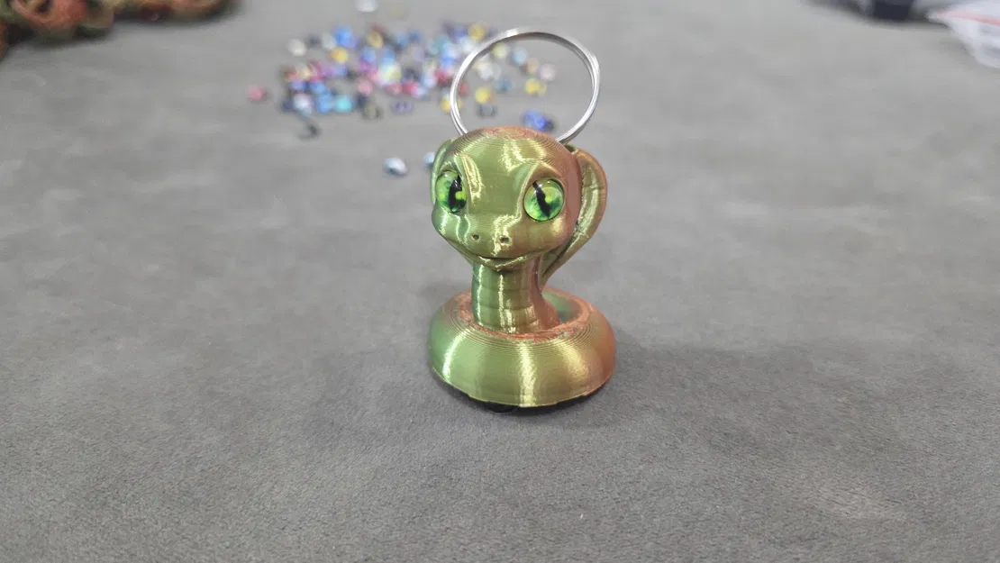 Rắn hổ mang dễ thương – tương thích mắt thủy tinh 6mm + 8mm - Image 9