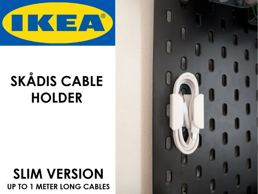 IKEA Skådis Cable Holder | Bản mỏng (SLIM VERSION) - Image 1